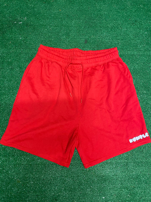 Red French Terry Shorts