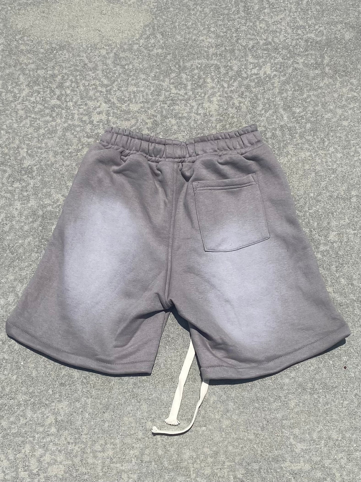 Grey Rhinestone Shorts