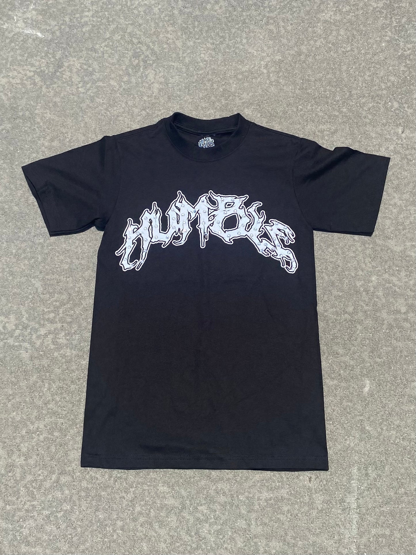 Black Rhinestone Essential Tee