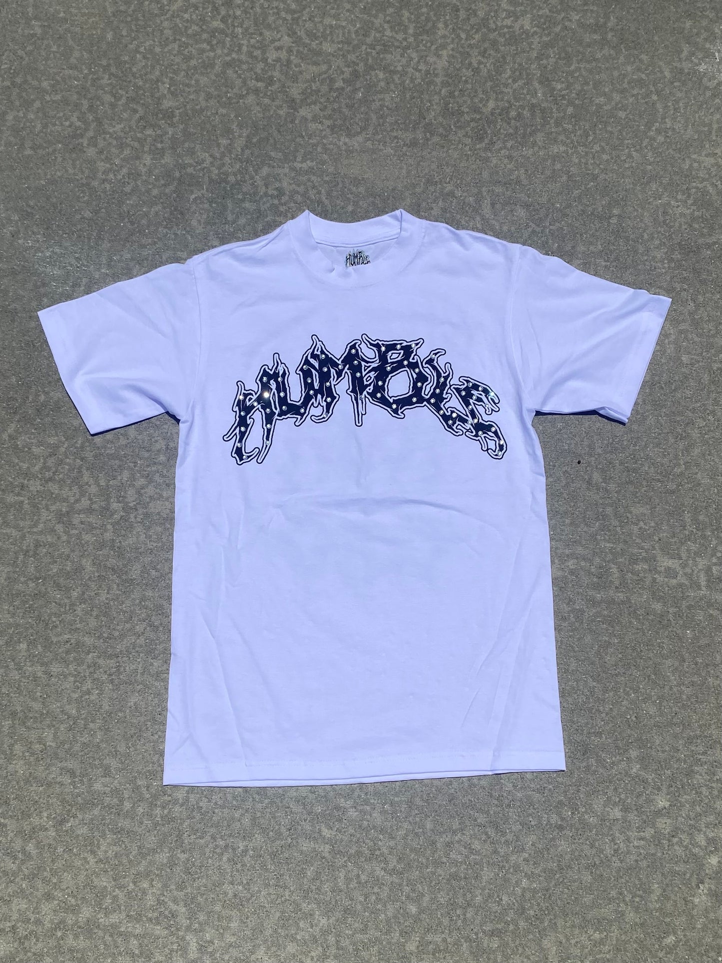 White Rhinestone Essential Tee